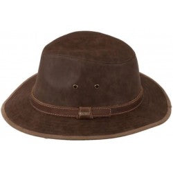Outback's "RAVEN" Leather Hat 13013 - Brown