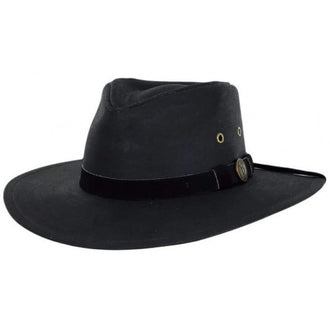 OutBack's- KODIAK oil skin Hat 1480 - Brown or Fieldtan