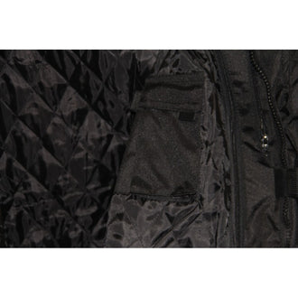 Light weight Black Vented Jacket, Textile w/Leather