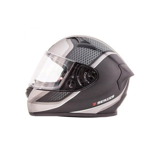 Full face Matte black / grey design Helmet