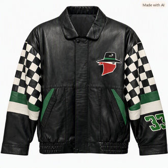Men's Motorcycle 33 Racer Leather Jacket