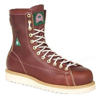 Canada West 34400 Iron-Worker Steel-Toe Red Dog Lace to Toe Iron Worker Work Boots CSA Grade 1
