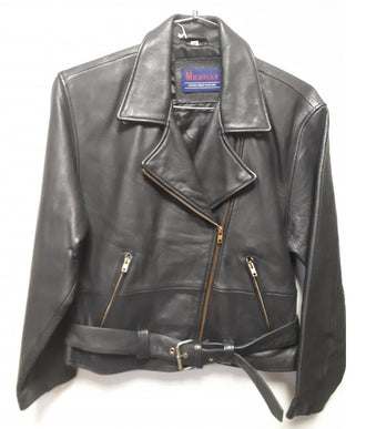 Womens MICHIGAN Cowhide Motorcycle Jacket
