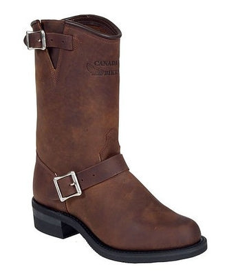 Men's Canada West 5085 Crazy Horse Brown Engineer Bike Boot