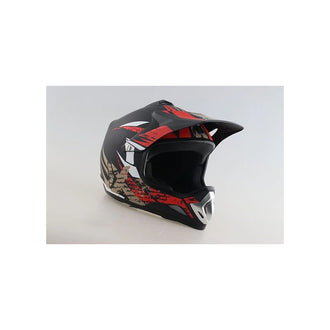 Moto Cross Junior Helmet - Black & Red