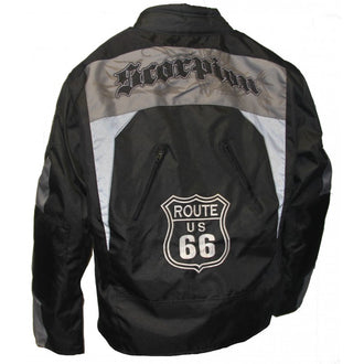 Textile Jacket, Route 66 Edition, Men's Black & Grey Textile