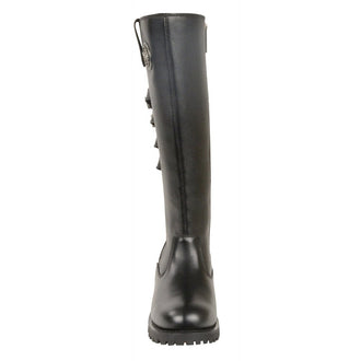 MBL9345 Milwaukee Leather Women's Tall Boots with Buckle Detail