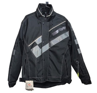 Men's Snow Rider Racing Black/Silver LK Jacket