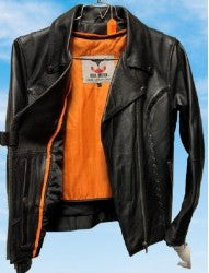 Ladies' Studed Leather Sports Jacket by LK