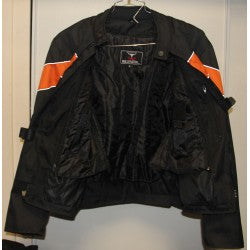 Textile Light Jacket with 3" Orange Stripe