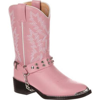 Durango Big Kid Pink Rhinestone Western Boot BT668