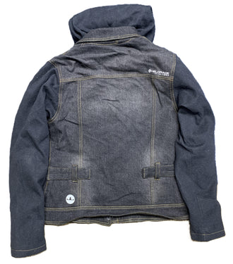 Lady's Black Denim "Fit For A Queen" Hoodie by Helgrade - 68 Hoodie