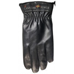 Black Leather Canadian Power Glove
