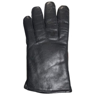 Black Leather Gloves Classic Style Lined