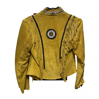 Ladies Tan Western Short JKT CW101