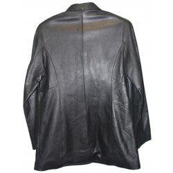Ladies Black Button-Up Leather Jacket by Denali Collection