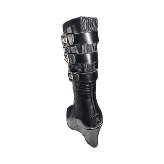SP1 Donna Passenger Riding Boots Leather Black Mid Calf