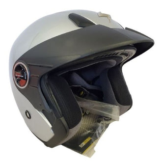 EXO-250 Silver Open Face Helmet