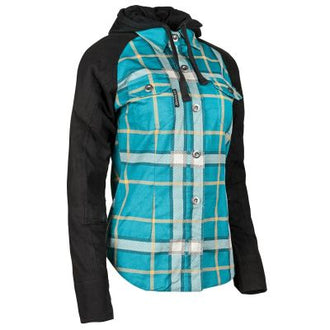 Glorious N Free - Ladies Armoured Jacket Teal by Joe Rocket