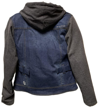 Lady's Denim "Fit For A Queen" Hoodie by Helgrade