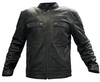 Men's Leather Motorcycle Jacket M 704