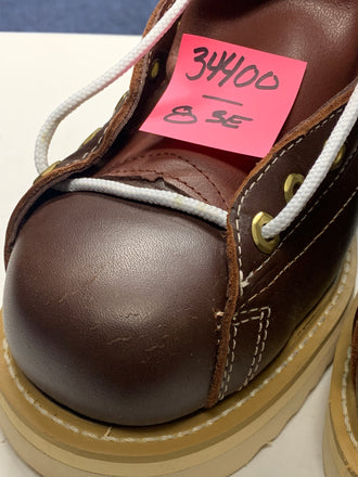 Canada West SUBSTANDARDS - 34400 Iron-Worker Steel-Toe Red Dog Lace to Toe Iron Worker Work Boots CSA Grade 1