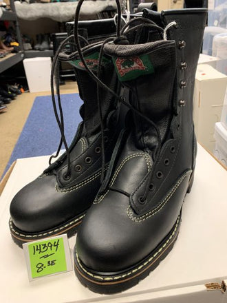 Substandard Canada West 14394 Black Forester Fire Retardant Leather Lace Work Boots