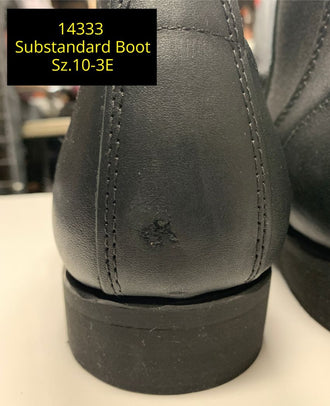 Canada West "Substandard" Men's Romeo 6" Black Loggertan 14333 Sz.10 Boot