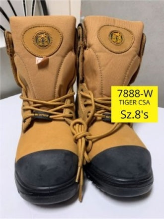 7888-W Size 8 Men's Tiger Work Boot CSA - Open Box Item