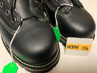 Canada West 14394 Size 7.5 Substandard Boots, Black Forester Fire Retardant Leather Lace Work Boot