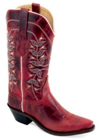 Ladies Old West Red Boot 1671