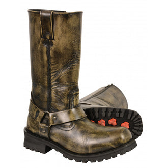 Milwaukee MBM 9005W Men’s Distressed Brown 11” Inch Classic Harness Square Toe Boot