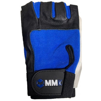 MMK Fingerless Mesh Gloves, Blue, Red and Black