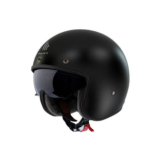 MT Jet Le Mans Open Face Helmet Matte/Gloss Black