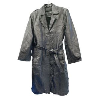 Men's Black Button-Up Casual Leather Jacket