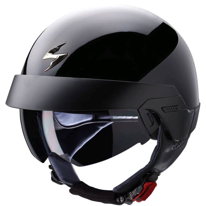 Scorpion EXO-100 Gloss Black Open Face Helmet – LeatherKing & KingsPowersports