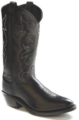 Old West's Light Apache Western Cowboy Work Boots TBM-3010 Black
