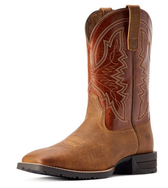 Ariat Men's Hybrid Ranchwork Shock Shield Western Performance Boot - Broad Square Toe 10042394
