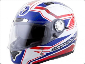 Scorpion EXO 1100 JAG Helmet Red/White/Blue
