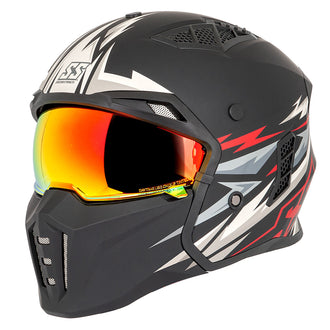 Speed and Strength Canada SS2450 Trial By Fire Motorcycle Helmet Red