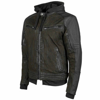 Speed & Strength's - STRAIGHT SAVAGE™ Leather/Canvas Jacket - Black