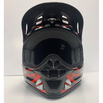 10- Motocross Viper Red/Black Skulls Helmet ..by Joe Rocket