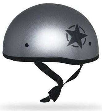 Beanie style Mikro Old School Lonestar Helmet Silver