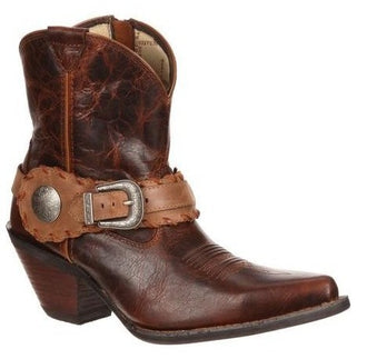 CRUSH BY DURANGO WOMEN'S SPUR STRAP DEMI WESTERN BOOT - DCRD173