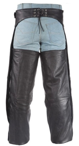 ECONOMY LEATHER PLAIN CHAPS