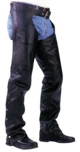 ECONOMY LEATHER PLAIN CHAPS