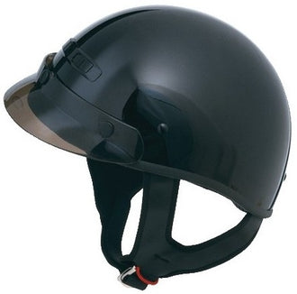 GM35 Half Helmet- Fully Dressed Black