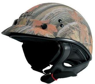GM35 Half Helmet- Fully Dressed Leaf Camo