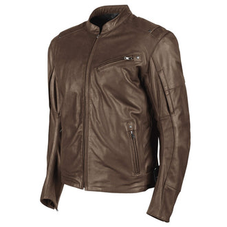Joe Rocket Mens POWERGLIDE Leather Jacket Brown