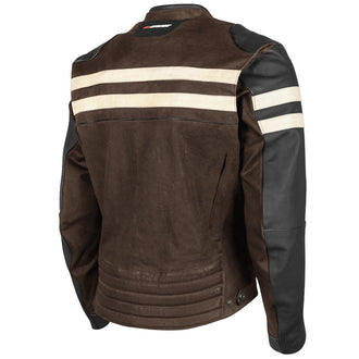 Joe Rocket Mens Rocket 67 Leather / Textile Jacket Brown